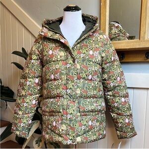 NWT Barbour Bracken Woodland Fox Green and Pink Patterned Jacket